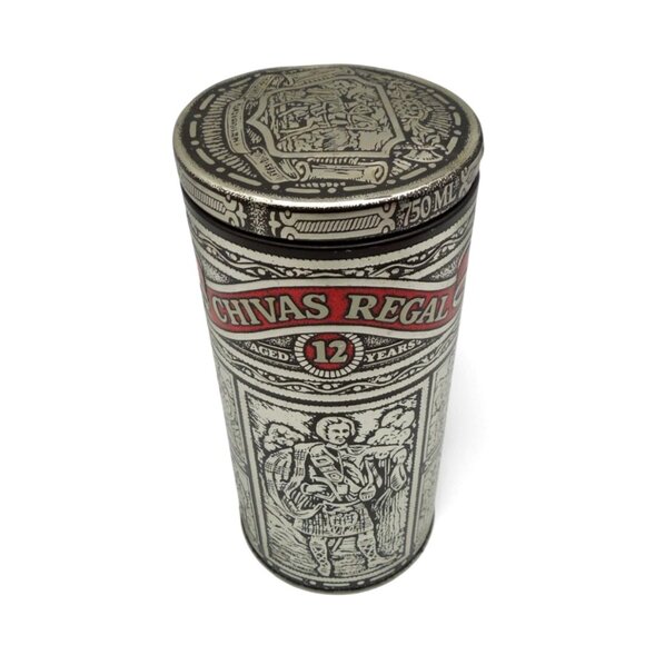 CHIVAS REGAL 12 Year Metal Box Distillers Tin 750ML with Lid Vintage - Picture 2 of 11
